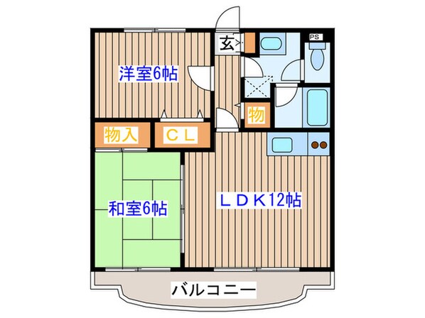 ｺﾋﾟｽ南仙台の物件間取画像